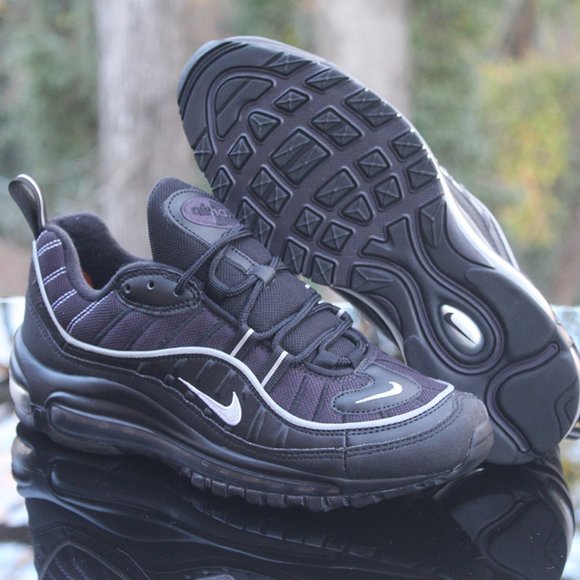Nike Air Max 98 Black Grey Size 7Y - Picture 6 of 12
